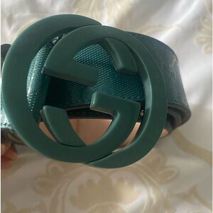 Gucci men’s belt size 44 color Teal